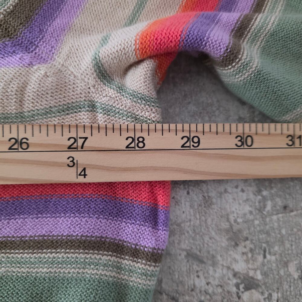 Chaps Aztec Southwestern Multicolor Striped Sweater Size 3X - Picture 6 of 7